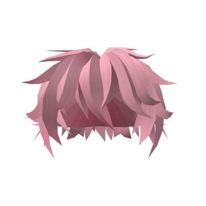 Pink Messy Bedhead Hairstyle