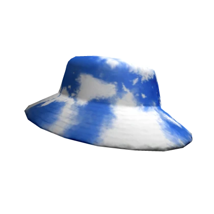 Blue Paint Splattered Trendy Hat