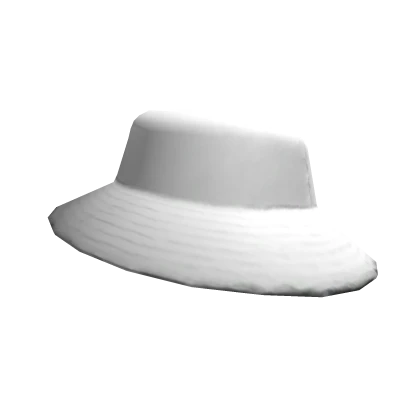 Plain White Trendy Hat