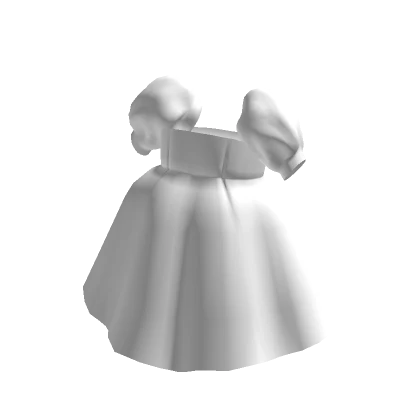 Puffy Doll Dress - White