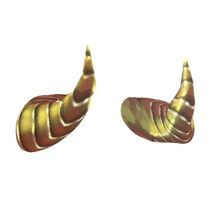 Light Changing Gold Demon Horns