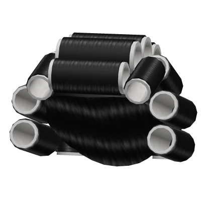 Black Roller Hair