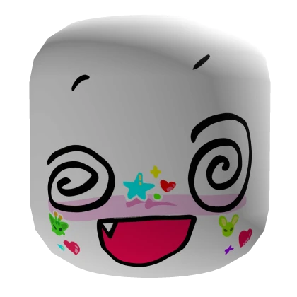 Silly dizzy goober face with stickers V2