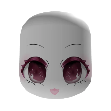 pink kawaii happy face