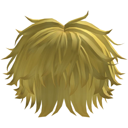 Yellow Messy fluffy Middle Part Anime Boy Hair