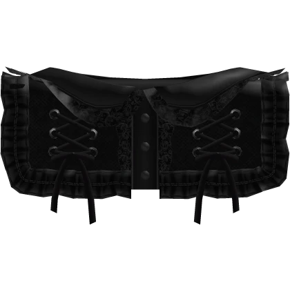 † : gothic lace ruffle collar black (1.0)