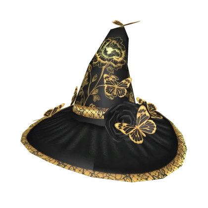 Enchanted Witch hat black/gold