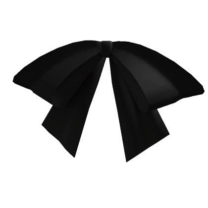 Bow Front Ribbon - Black