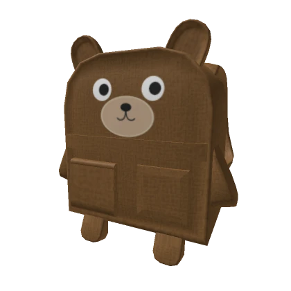 Cute brown bear backpack 3.0!!