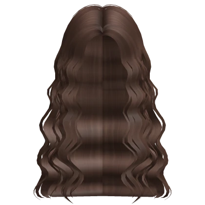 Dark Brown Tucked Wavy Hair With Bangs
