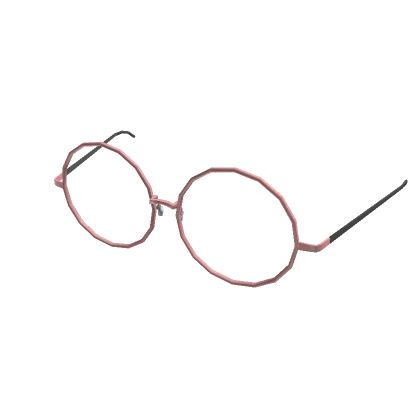 Thin Rosey Gold Aesthetic Glasses