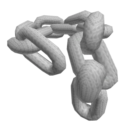 White Fabric Chain Scarf