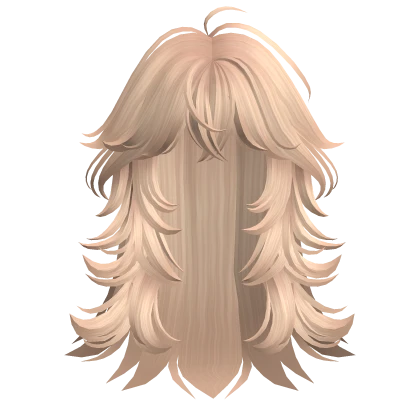 Blonde Fluffy Long Spikey Wolf Cut Hair