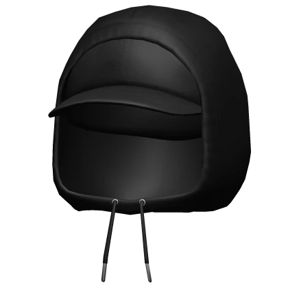 Black Hoodie With Cap