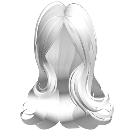 Heavenly Swirly Wavy Curly Hair White