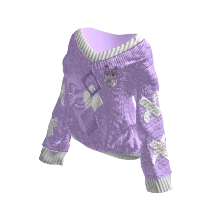 Aesthetic . Oversized Sweater w Bows