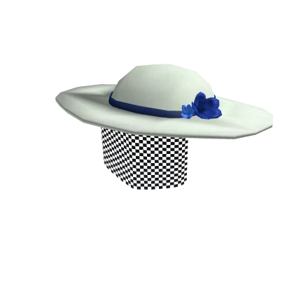 Sunhat with a Veil - Blue