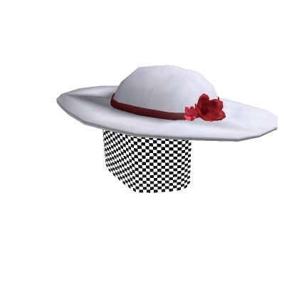 Sunhat with a Veil - Red