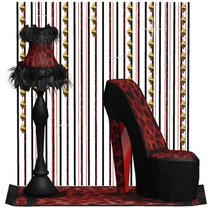 Red Leopard Print Room Decor 2000s Background Aura