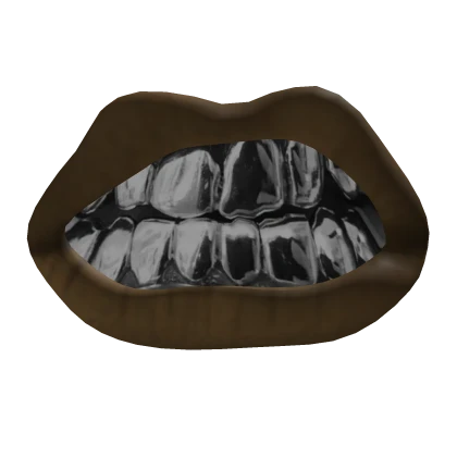 Silver Grillz Lips