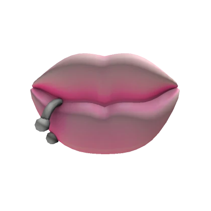 Shiny Pink Lips with Piercing (3.0)