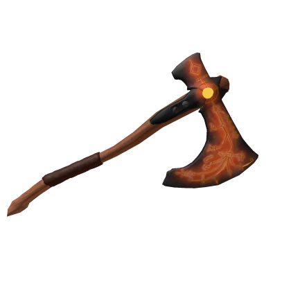 Lava Axe (GLOWS IN GAME)