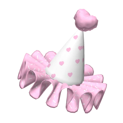 Glamorous Pink Valentines Party Hat