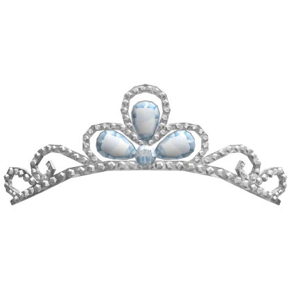 Silver Princess Diamond Pear Tiara