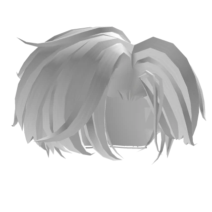 White Textured Side Part Hair