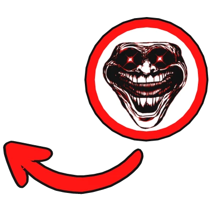 trollface sigma red pointing sign meme circle