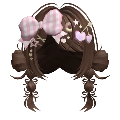 🍀Harajuku Decora Pigtails (Brown)