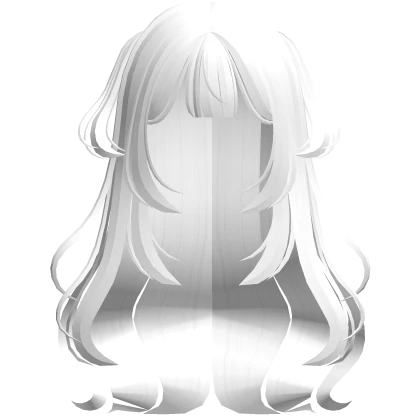 ♡ White Long Anime Hair With Mini Pigtails 