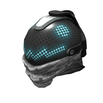 Blue Neon cyber Space Mask