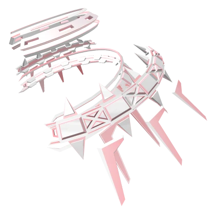 Pastel Pink Cyber Aura Wings