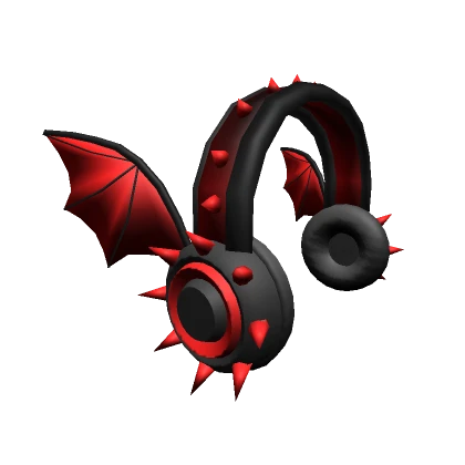 Bat Wing Headphones - Red