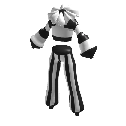 hALLOWEEN black and white clown costume