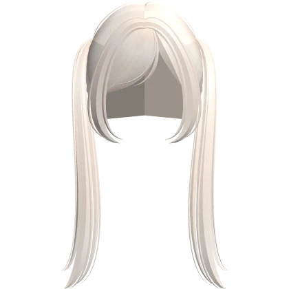 emo straight long pigtails in light blonde