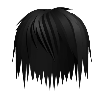 Side Swept Messy BLack Hair 2.0