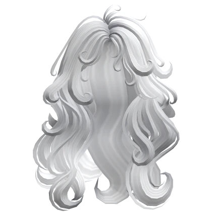 Long Swirly Curly Messy Fairy Hair (White)