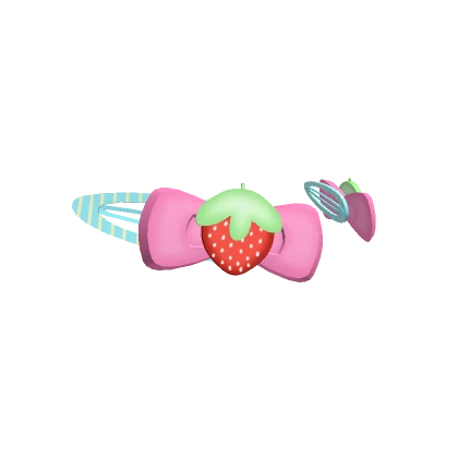 Strawberry Hairclips