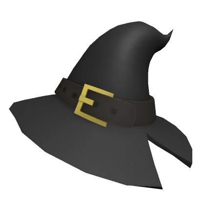 Black Wizard Hat with Belt