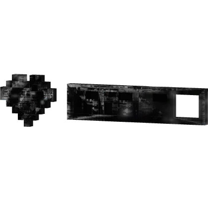 Animated Glitch White 8-Bit Hp Bar