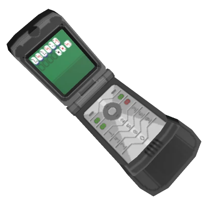 Retro Y2K Flip Phone Black