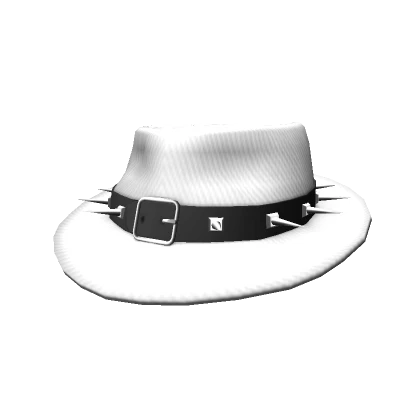 Spiked Fedora (White)