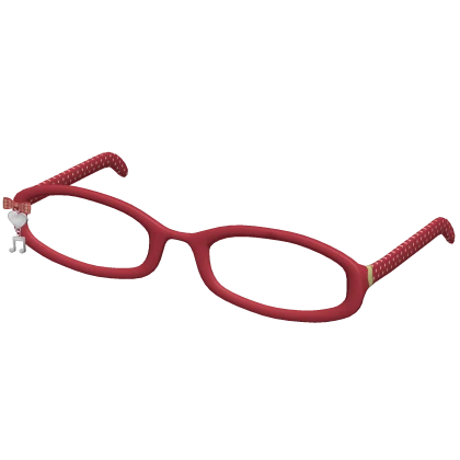 ♡ red igari mori twee harajuku polka glasses