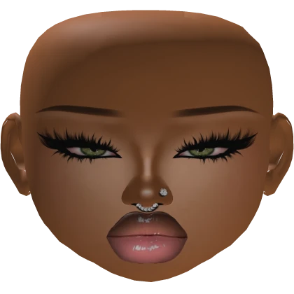 CUTE baddie latina girl mesh makeup wear lashes