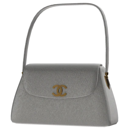CC || Luxury Leather Bag In White