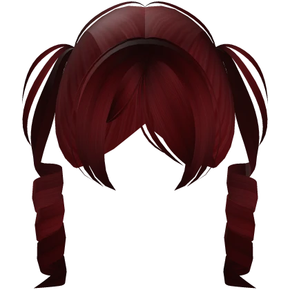 ᜊ ꒰ cute vkei dolly curls pigtails in red