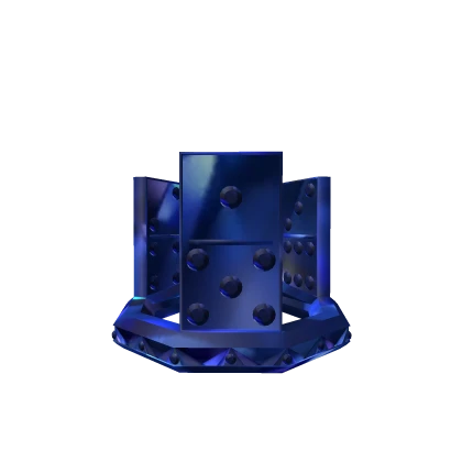 Blue Crystal Domino Crown