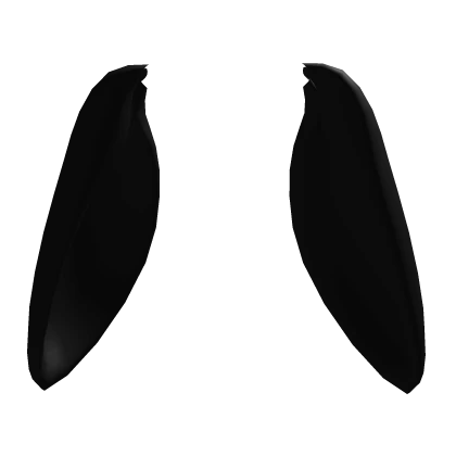 Black Fold Rabbit Bunny Ears